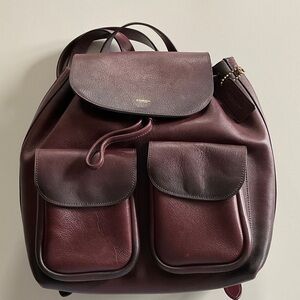 Coach Crosby 28 Merlot ombré Leather Backpack